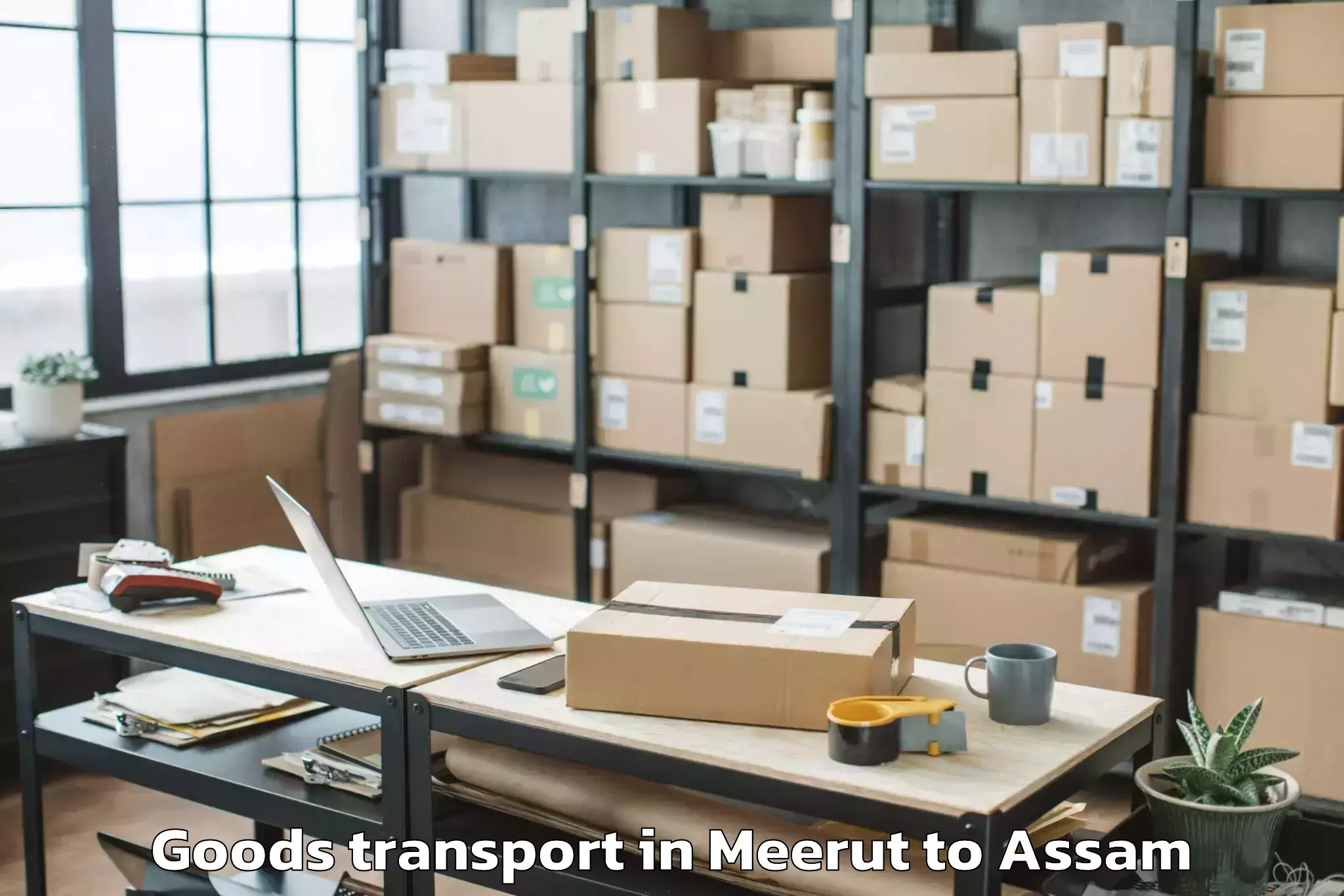 Meerut to Merangmen Goods Transport